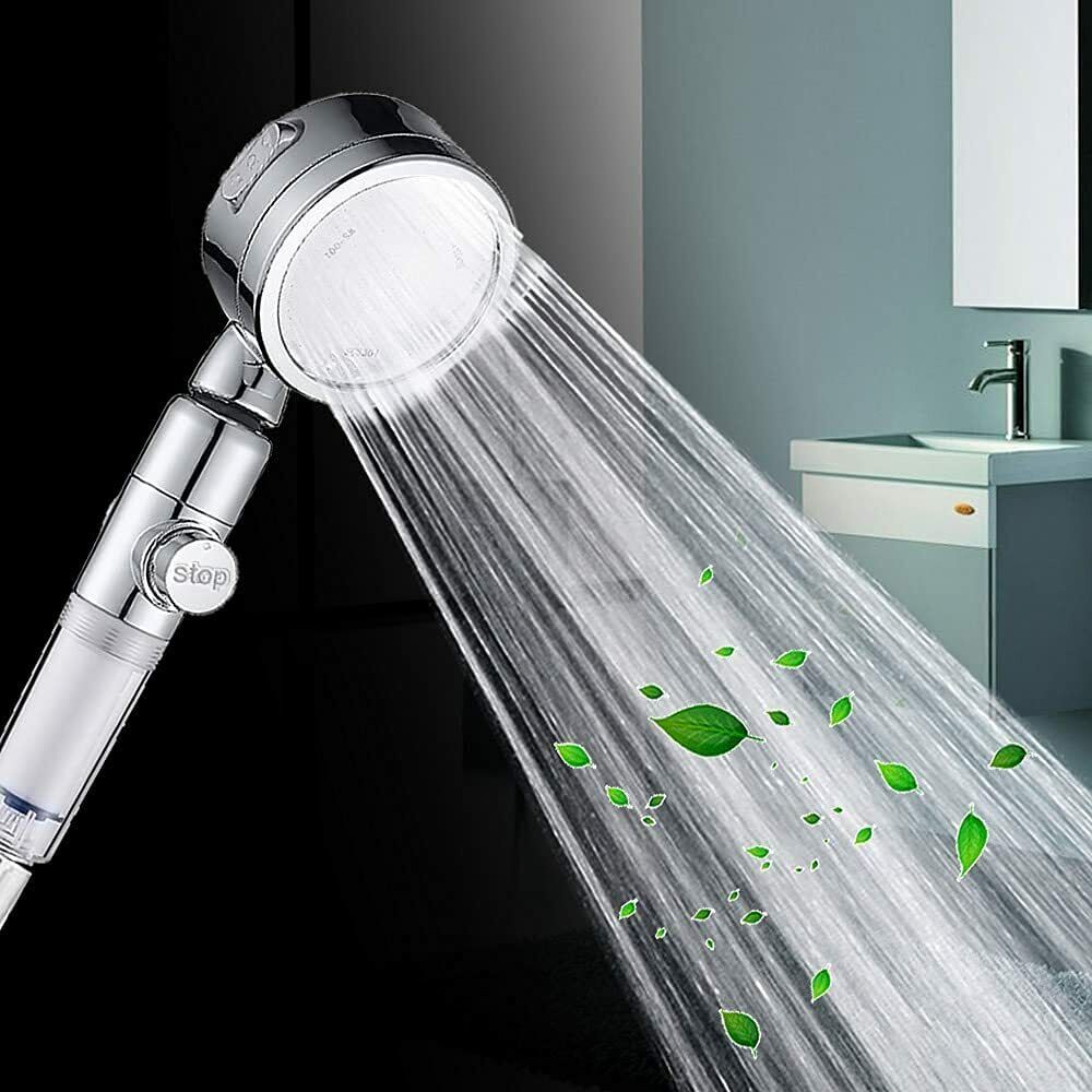 GRYT Hair hard water shower filter glass hair foundation real product photo