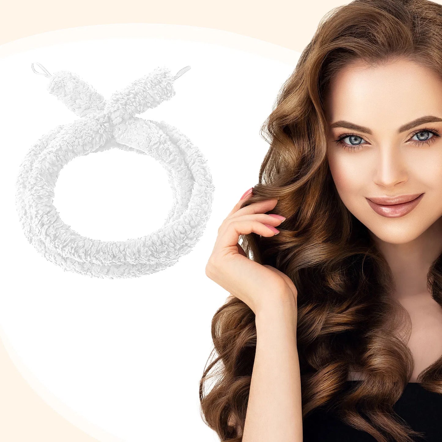 GRYT Hair heatless curls overnight satin set photo
