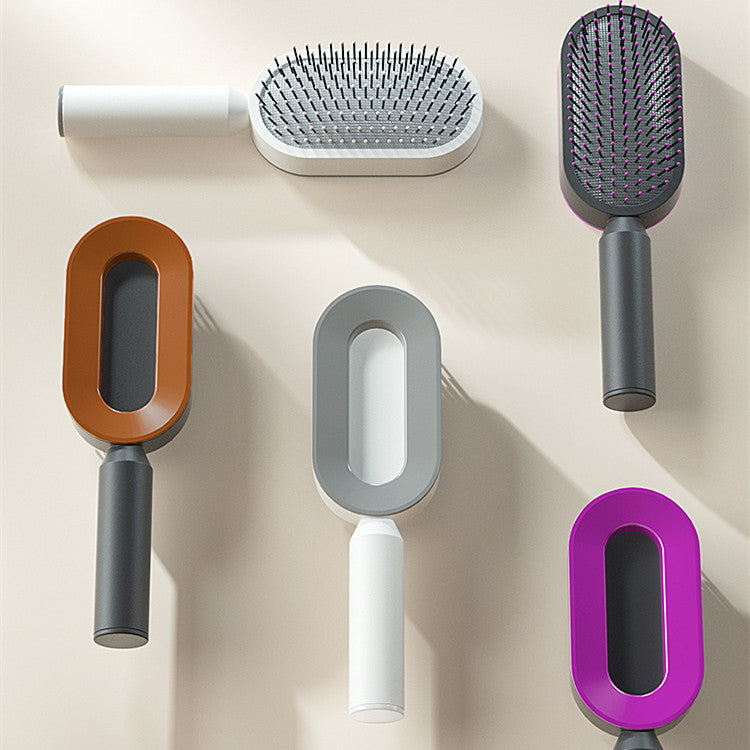 GRYT Hair frizz control self-cleaning brush product photo